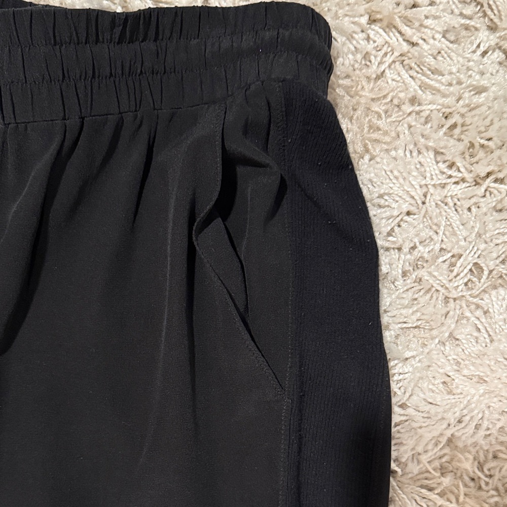 Splendid 100%silk pants with contrast  Black Joggers - Picture 4 of 4
